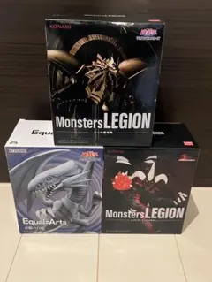 遊戯王 ブルーアイズ・ホワイト・ドラゴン 青眼の白龍 フィギュア3体セット