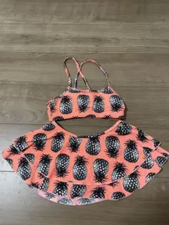 ROXY 花柄×ボーダー柄 セパレート水着Lミニビニールバック付き - メルカリ