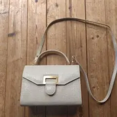 Pascale Crochard クロコ型押しショルダーバッグ