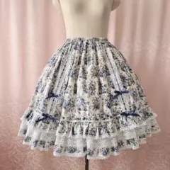 即納 ブーケ柄スカートセット②