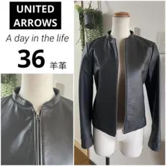 【美品】 ユナイテッドアローズ レザーシングルライダース 山羊革 レディース M 楽天市場】ユナイテッドアローズ レザージャケットの通販
