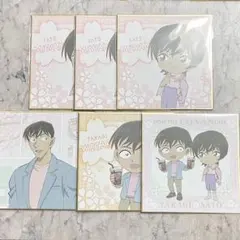 セガラッキーくじ コナンカフェ Ｅ賞 色紙 佐藤 高木 セット