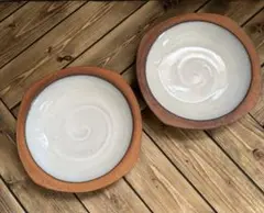 美濃焼　深皿　シンプル　2個セット