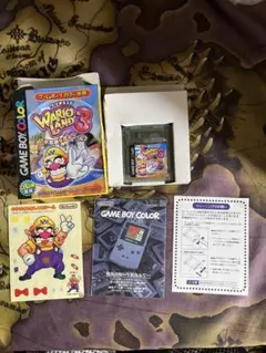 ワリオランド3 不思議なオルゴール　ソフト盤面美品　箱、特典シール付き　説明書無