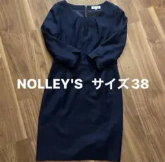 NOLLEY'S ネイビー ワンピース サイズ38
