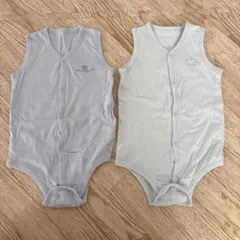 95cm ノースリーブ ロンパース　前開き2枚セット