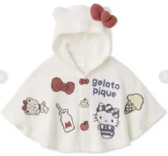 gelato pique BABY スムーズィーポンチョ　ホワイト　ハローキティ