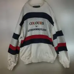 ALEXANDER JULIAN ストライプトレーナー　　Mサイズ