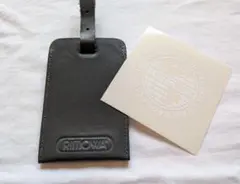 新品未使用】RIMOWA リモワ純正 ラゲージタグ ブラック ステッカー付き