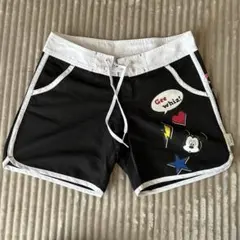 サーフパンツ　ボードパンツ　ミッキー　ブラック