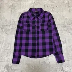 00's vintage 長袖フランネルシャツ ブロックチェック シティボーイ