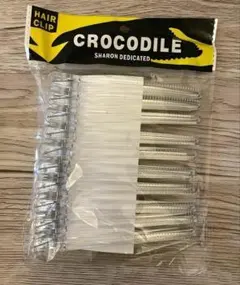 10本セット　ヘアクリップ　ダッカール　美容師　理容師　クリア 透明　ヘアピン