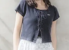 repipi armario 新品　レピピアルマリオ　レースアップTシャツのサムネイル