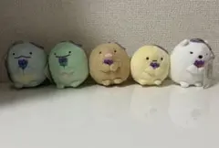 すみっこぐらし ボールチェーン付きラベンダーぬいぐるみ　全5種コンプリートセット