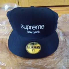 supreme 59FIFTY ブラックキャップ 7 5/8