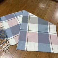 クレアーズ　アクリル チェック柄 マフラー