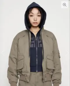ラグアジェム　STITCH STRIPE ブルゾン