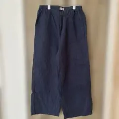 SamansaMos2 麻100% ワイドパンツ