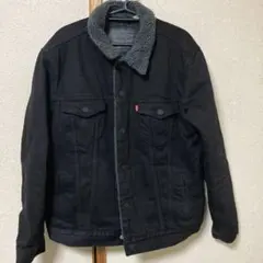 Levi's 裏ボア　ブラックデニムジャケット トラッカージャケット