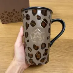 海外限定 Starbucksスターバックス レオパード柄 マグカップ 正規品