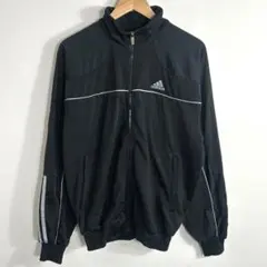 00s adidas トラックジャケット ジャージ 刺繍ロゴ パイピング y2k