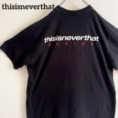 ディスイズネバーザット ネバザ 半袖Tシャツ　黒　ブラック　メンズL　ロゴプリのサムネイル