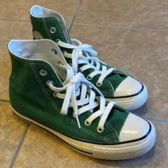 コンバース　オールスター　ハイカット　スニーカー　キャンバス　緑　24.5cm