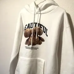 白パーカーくま / XL
