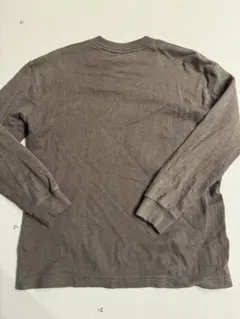 UNIQLO ロンT S ブラウン ポケット付き