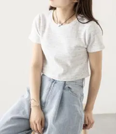 ChicoメランジチビTシャツ　chicoトップスのサムネイル