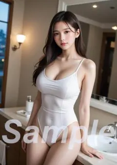AI美女 A4 L判 ポスター 可愛い 美人 水着 グラビア j090321