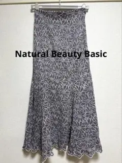 natural beautybasic バイカラースカラレースマーメイドスカートのサムネイル