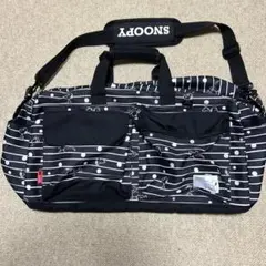 SNOOPY ストライプ柄 ボストンバッグのサムネイル
