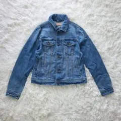 アース　デニムジャケット　Gジャン　M　ライトブルー　綿100%　カジュアル