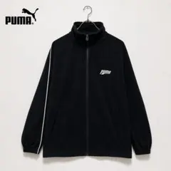 PUMA プーマ ベロア調 トラックジャケットジャージブラック ライン y2k