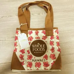 【新品タグ付】Whole Foods ハワイ限定 プルメリアエコバッグ 完売品