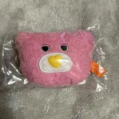 【新品】mojojo ビーズチェーン付きフェイスマスコット5 ピンク