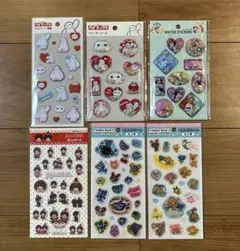 ♡セリア・ウォーターシール・ぷくっとシール・ふわふわシールなど・6点セット♡