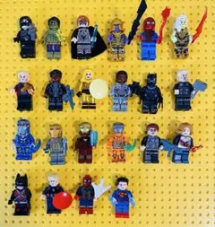 【F】マーベルFセット　レゴ互換品　ミニフィグ被り無し22体セット
