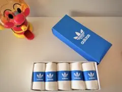 【刺繍ロゴ】アディダスAdidasソックス五足　ホワイト　メンズソックス　白靴下