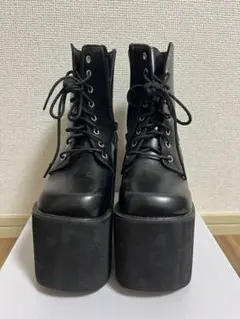 最終値下中ブラックプラットフォームブーツ