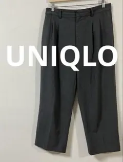 ユニクロ　UNIQLO タックワイドパンツ　ツータック　レディース　XLサイズ