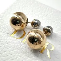 29000✨ディオール トライバル ボールピアス ダブルキャッチ金 銀 