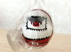 クリスマス文鳥だるま　桜文鳥　置物