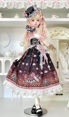 け*︎様 ジェニーフレンド27cmドール服 大人様♡ブラックレースの