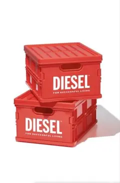 DIESEL ディーゼル コンテナボックス 2個セット 赤