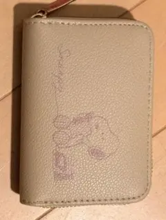 グレー コインケース イラスト付き