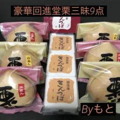 豪華!![岩谷堂羊羹の回進堂]i栗もなか6個✖︎栗きんつば3個 和菓子のサムネイル