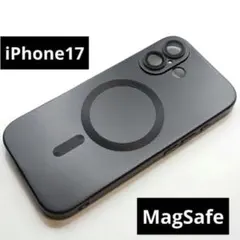 iPhone17 ケース　ブラック　黒　 MagSafe マグセーフ　レンズ保護