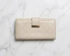 GUCCI シマ アイボリー レザー レディース 長財布 8054 GUCCI シマ 長財布 Shima Wallet 323397 - メルカリ